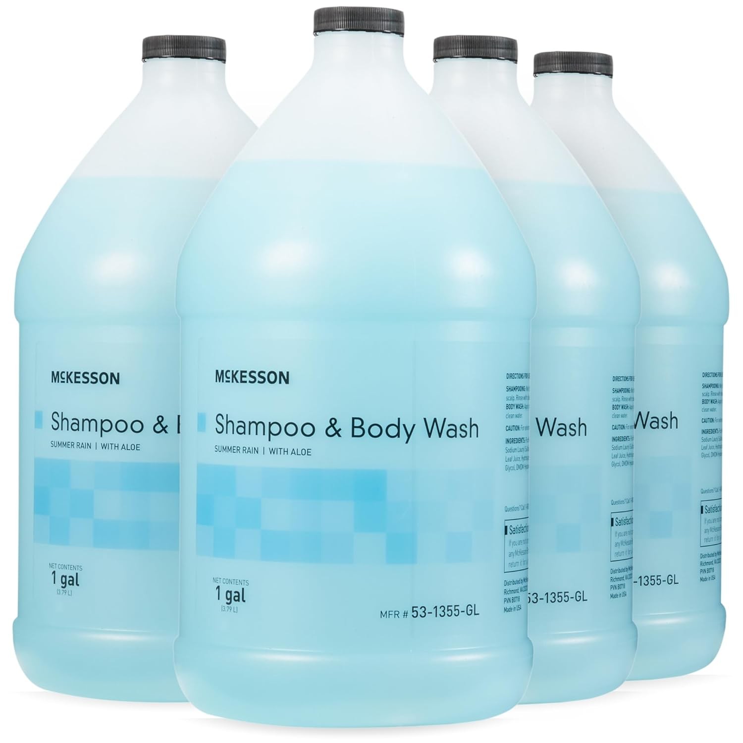 McKesson Body Wash and Shampoo [4 Count] – 1 Gallon Bulk Refill Full Body Wash