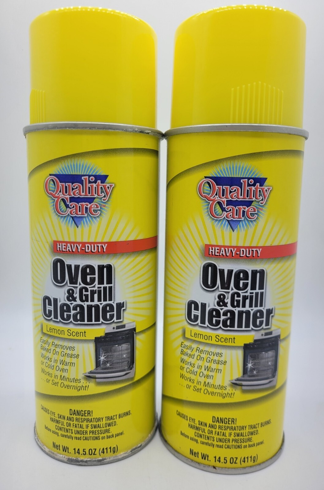 (Bundle Of 2) Heavy Duty Oven & BBQ Grill Cleaner Spray in Lemon Scent, 14.5 Oz
