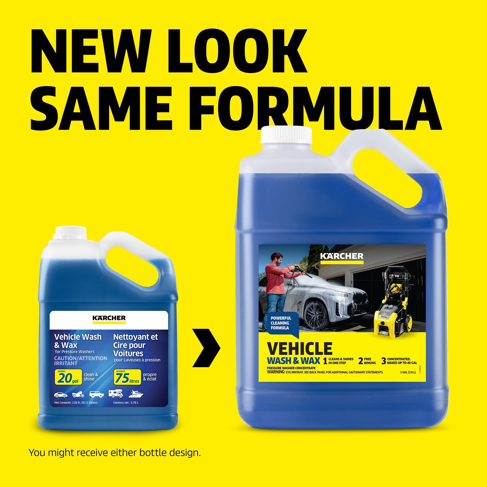 Vehicle Wash and Wax, Pressure Washer Detergent, Cleans Cars, Bikes, Trucks, …