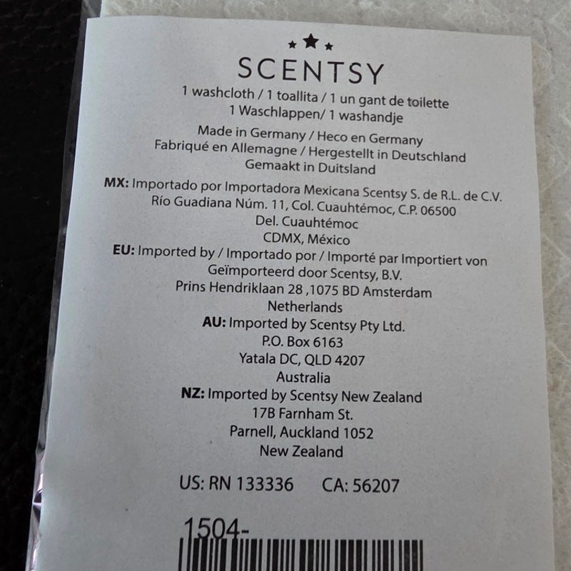 Scentsy Swedish Dishcloth/Washcloth – Citrus – New