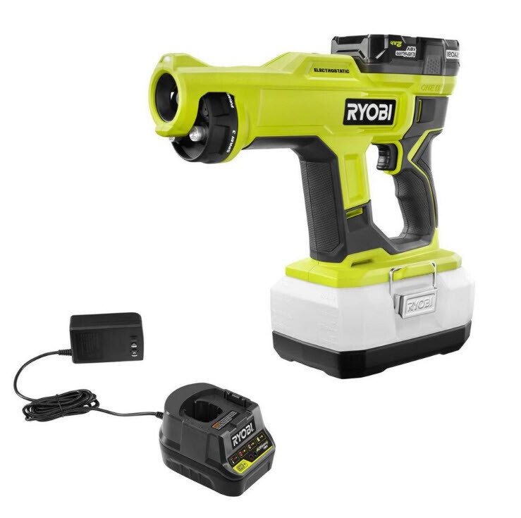 Ryobi ONE+ 18V Cordless Handheld Electrostatic / Disinfectant Sprayer #PSP02K