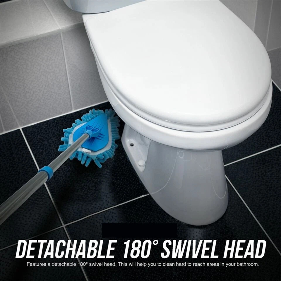 Bathroom Mop Shower Bath Screen Cleaning Tile Kit Floor Cleaner Scrubber Tool