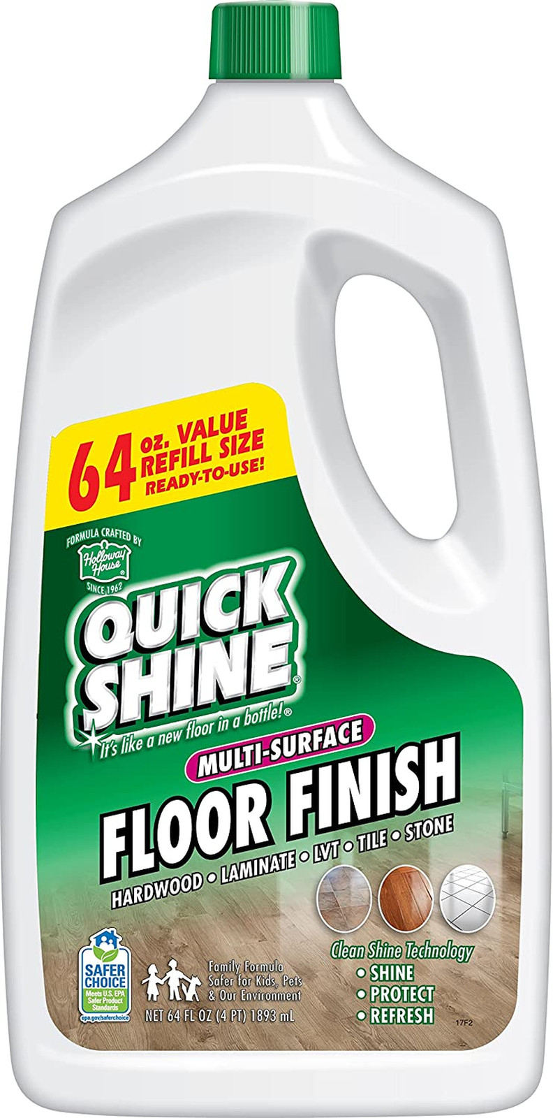 Multi Surface Floor Finish Hardwood Laminate Luxury Vinyl Plank LVT 64oz NEW