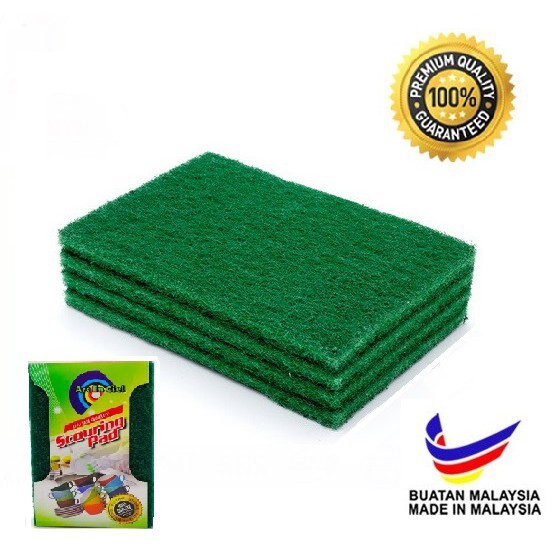 25 Pcs (Pack of 5) Scotch-Brite Heavy Duty Scour Pads For Daily Clean Wash Jobs