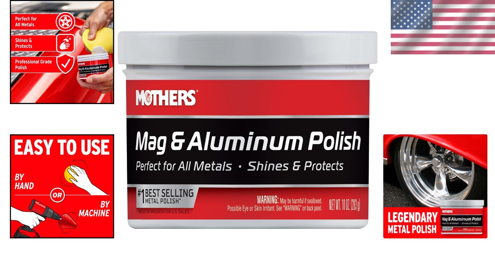 Mag & Aluminum Polish, 10 oz – Easy Application for Brilliant Metal Care