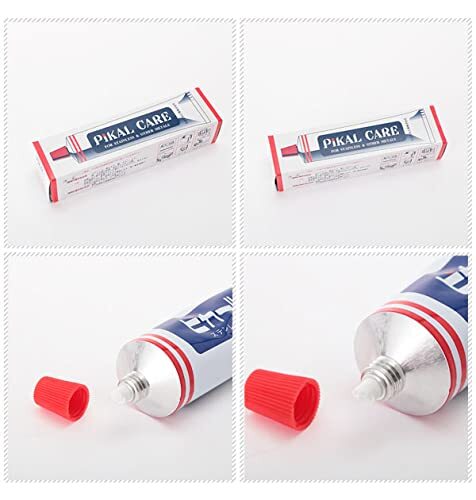 Pikal care 150g Emulsifying Cream Metal polish Alumina abrasive Cleaner