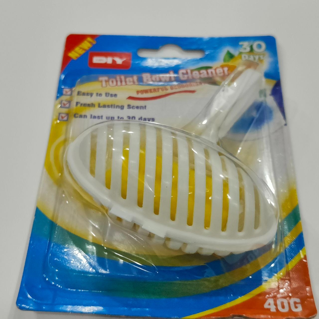 Toilet Bowl Hanger Lemon Fresh – Powerful Deodorizer Lasts 30 Days Easy to Use