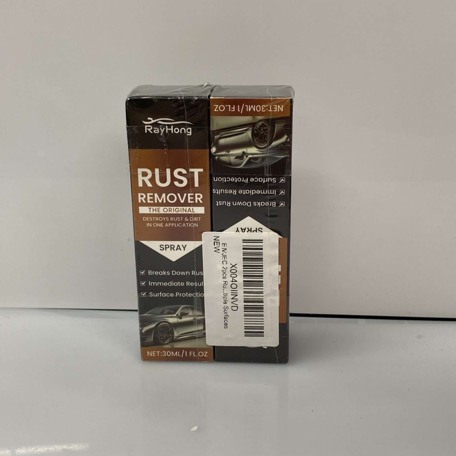 2PCS Rust Remover Spray, Rust Remover for Metal, Car Scratch Remover 1 Fl.oz