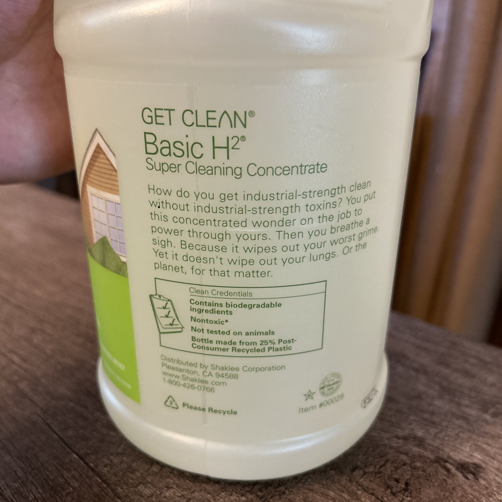 Shaklee Get Clean Basic H2 All Purpose Cleaner LARGE 64 Oz! New Sealed