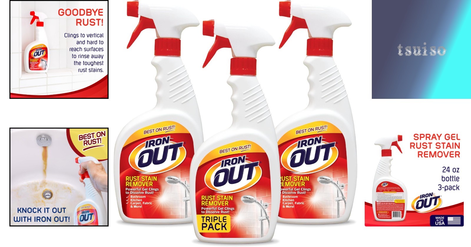 Trusted Rust Stain Remover for Bathrooms, Kitchens & Laundry – Non-Toxic Gel