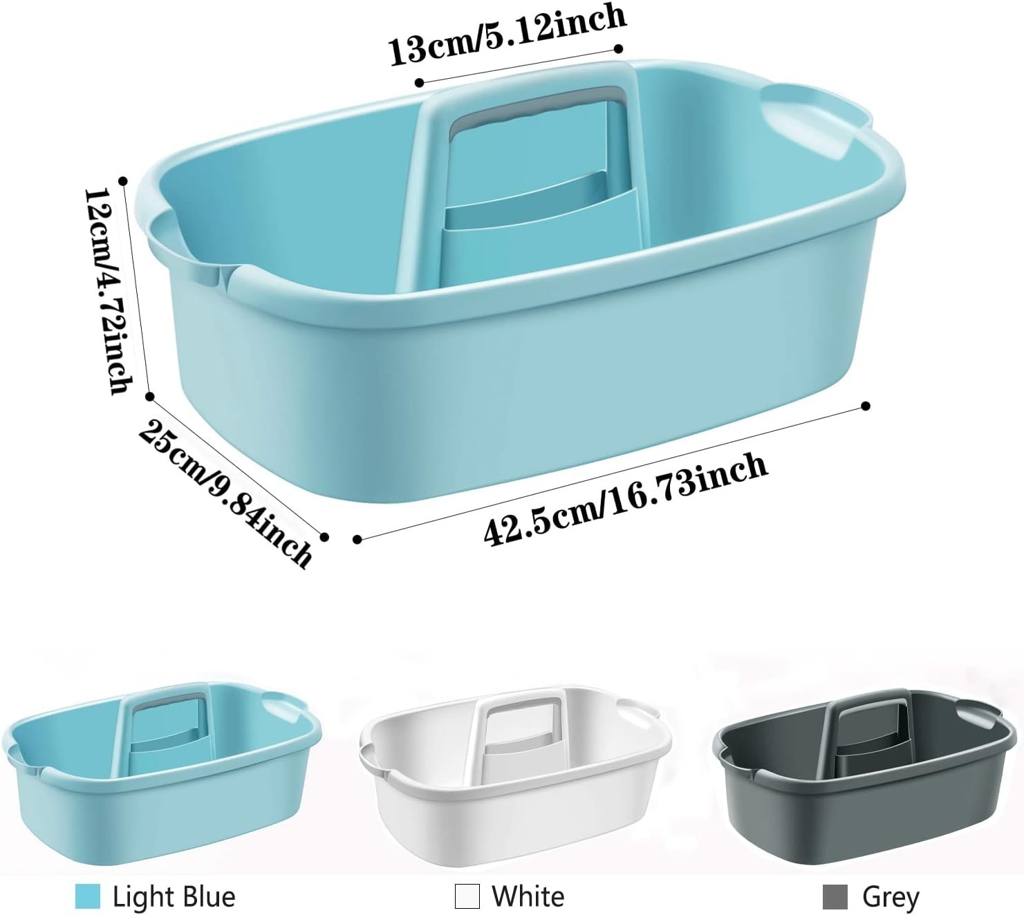 Practical 16.53L Cleaning Caddy – Lightweight & Shatter-Resistant Plastic Design