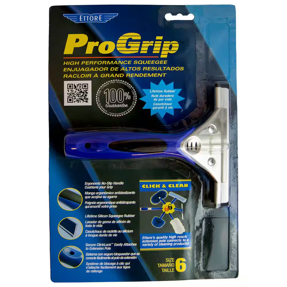 6 In. Progrip Window Squeegee
