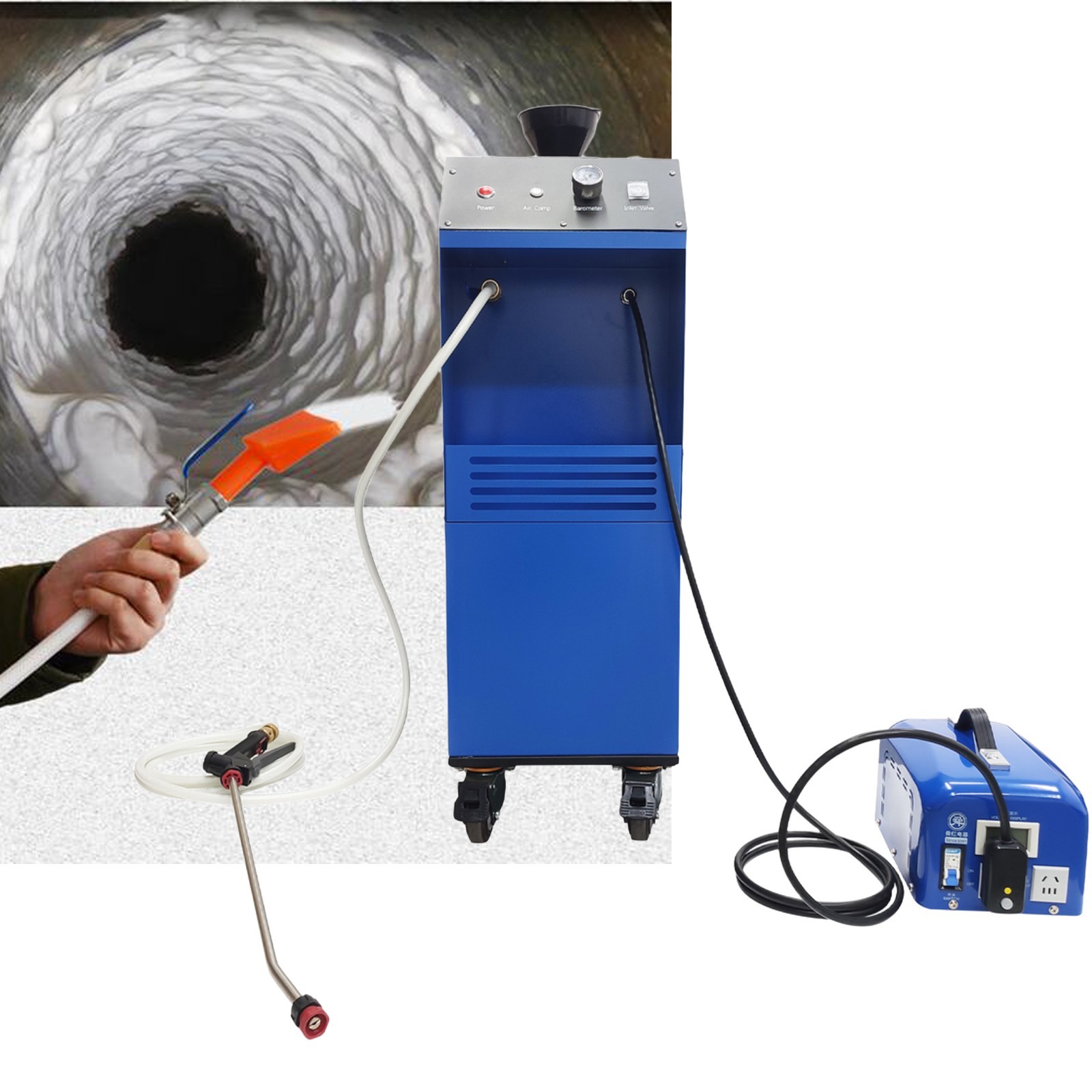 110V Heavy Oil Foam Generator,Range Hood Cleaning Machine Foam Generator