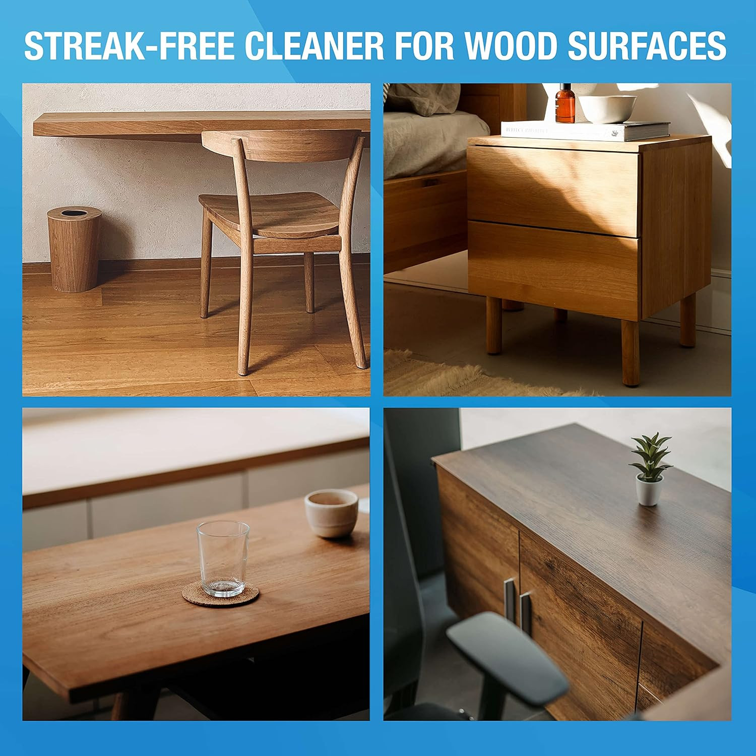 Miraclewipes for Wood Surfaces, Remove Dirt and Grime Buildup, Clean, Protect, a