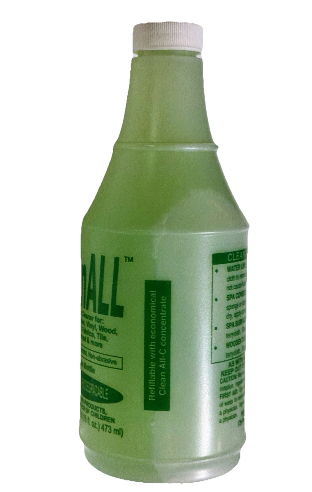 Clean All-C Concentrate Multi Surface Cleaner 16oz pH Neutral Biodegradable New