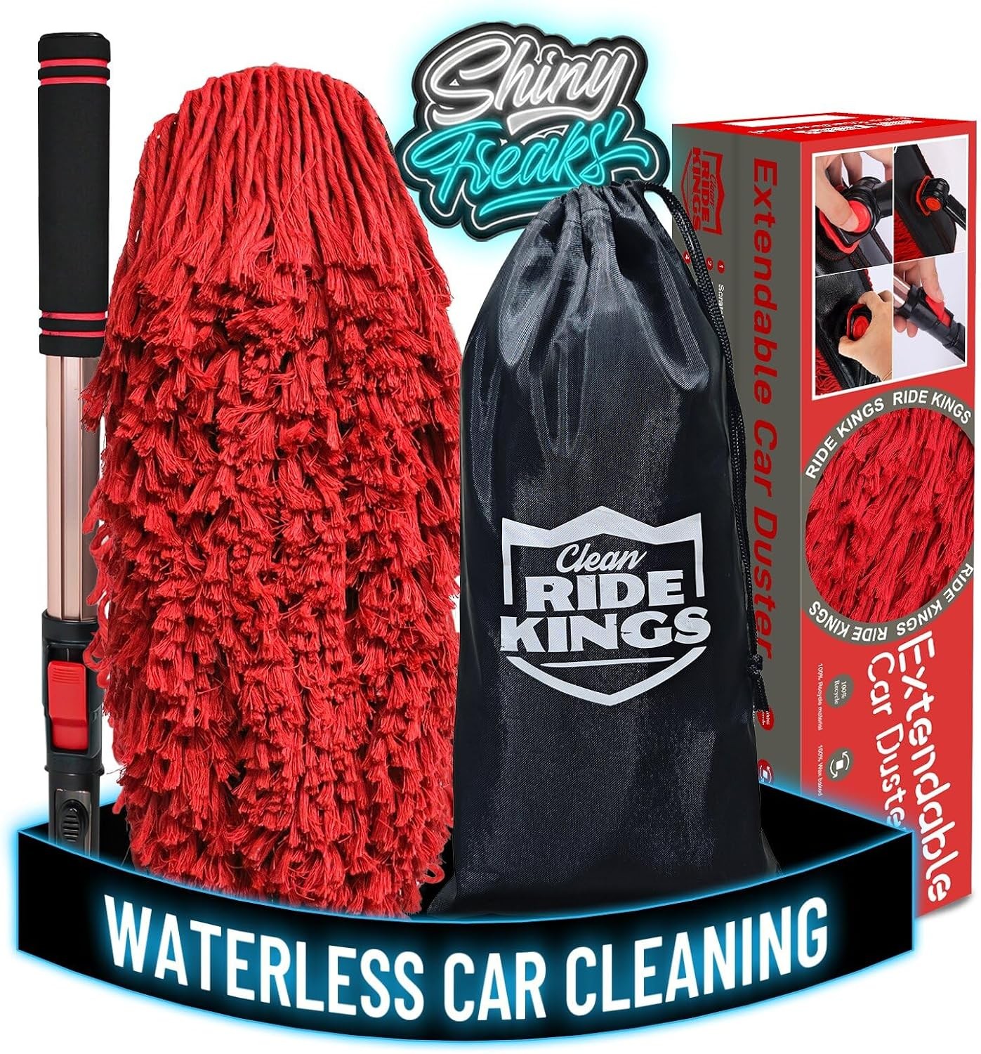 Car Cleaning Supplies Duster Exterior Scratch Free Soft Brush Kit Truck SUV RV
