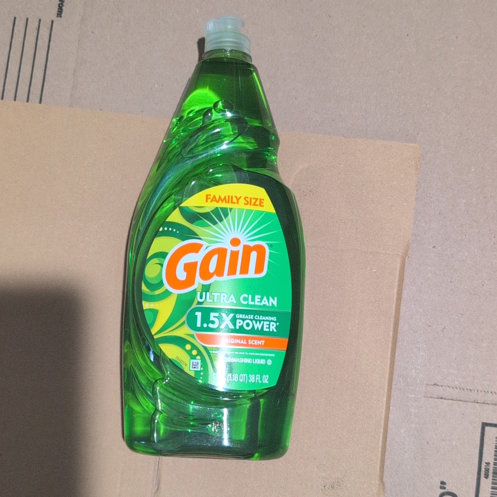 Gain Ultra Clean Dishwashing Liquid 1.5X Power Original Scent 38 fl oz