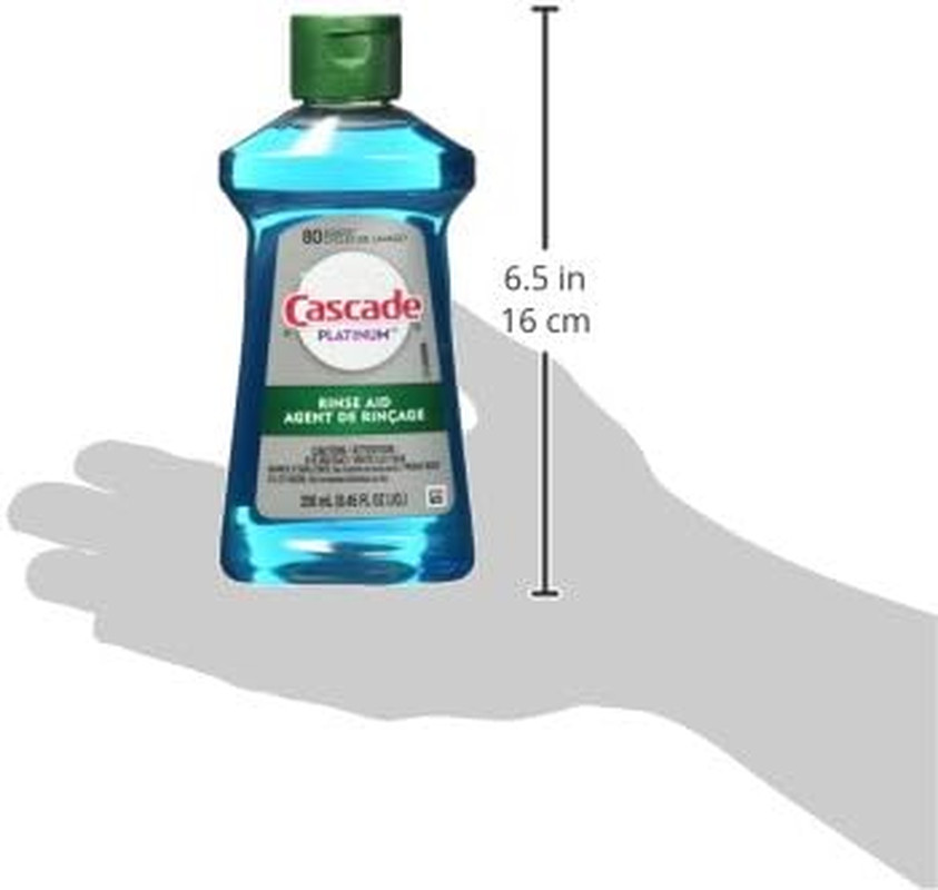 Cascade Power Dry Dishwasher Rinse Aid, 16 fl oz 16 Fl Oz (Pack of 2)