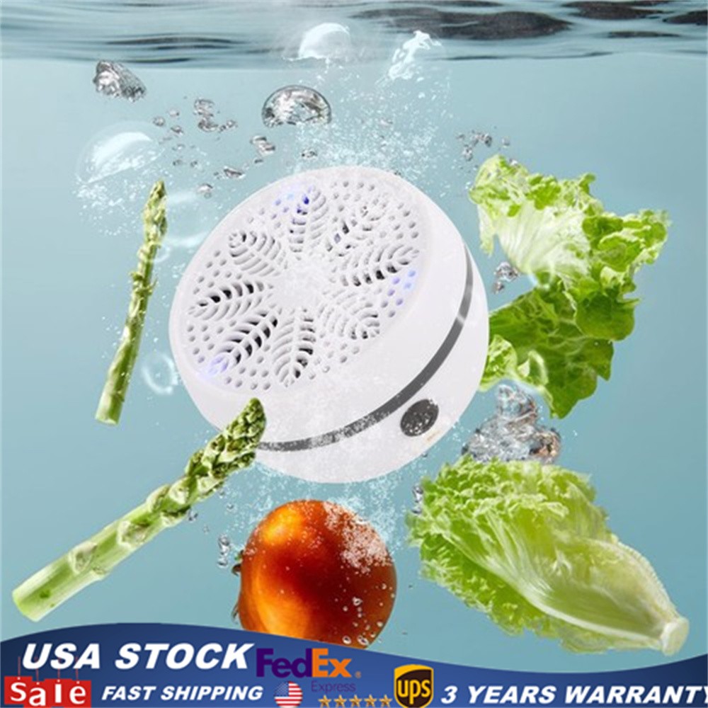 Portable Fruit & Vegetable Cleaner 8L Mini Fruit Washing Machine 14W 3 Gears 15V