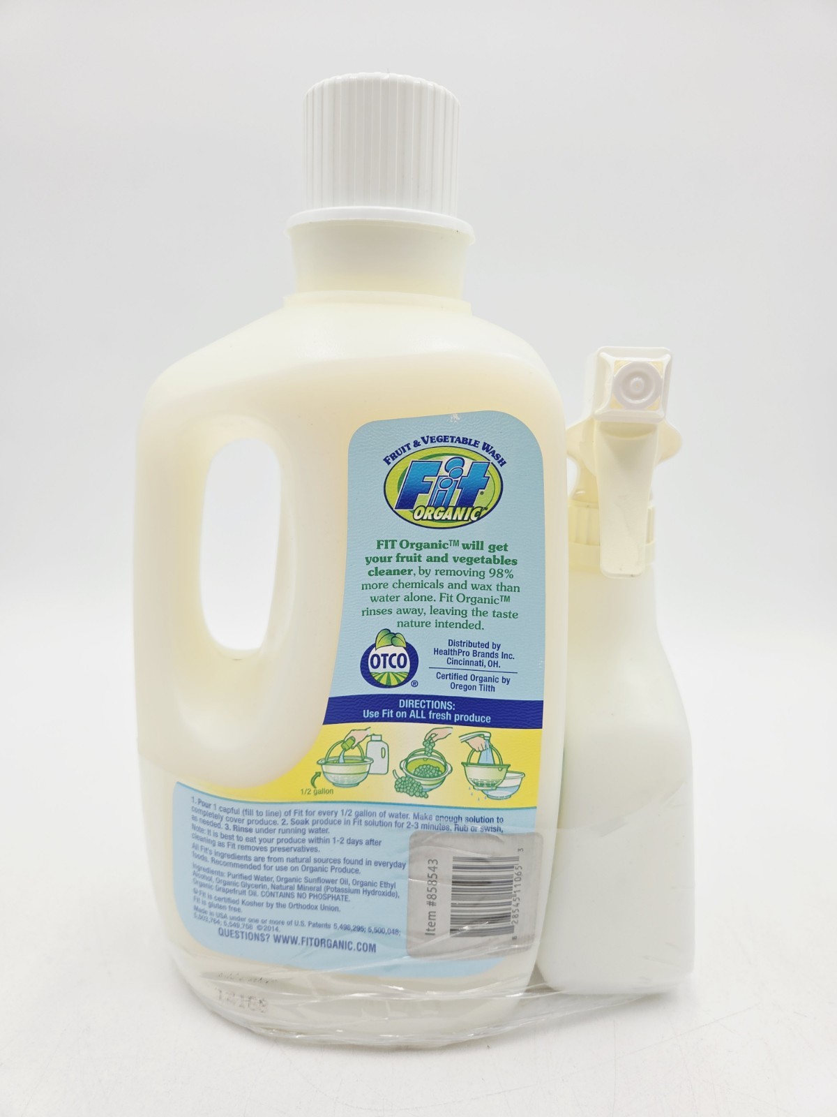 FIT ORGANIC Fruit And Vegetable Wash Spray Refill 2014 Value Pack 76oz