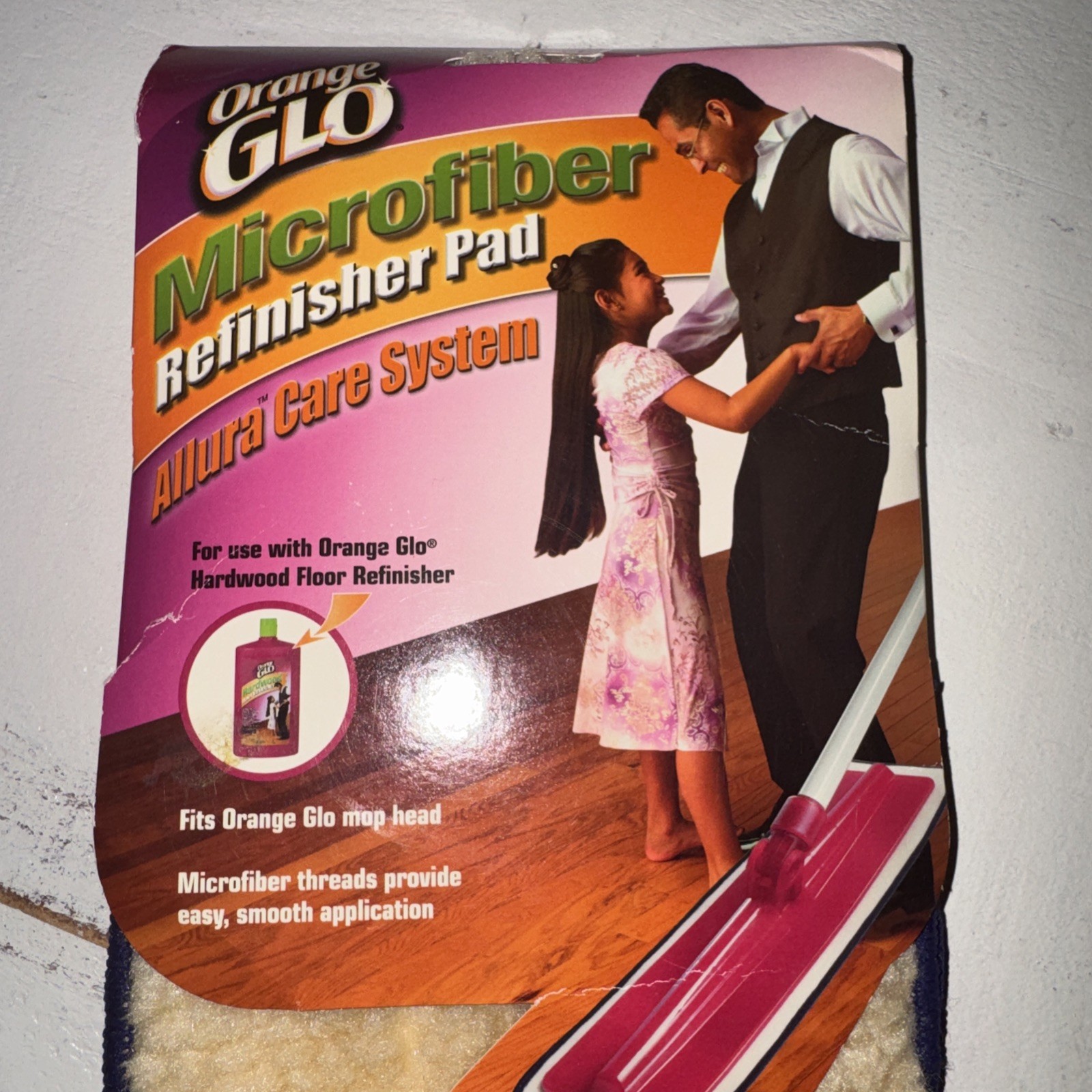 New Orange Glo Hardwood Floor Mop Microfiber Refinisher Pads