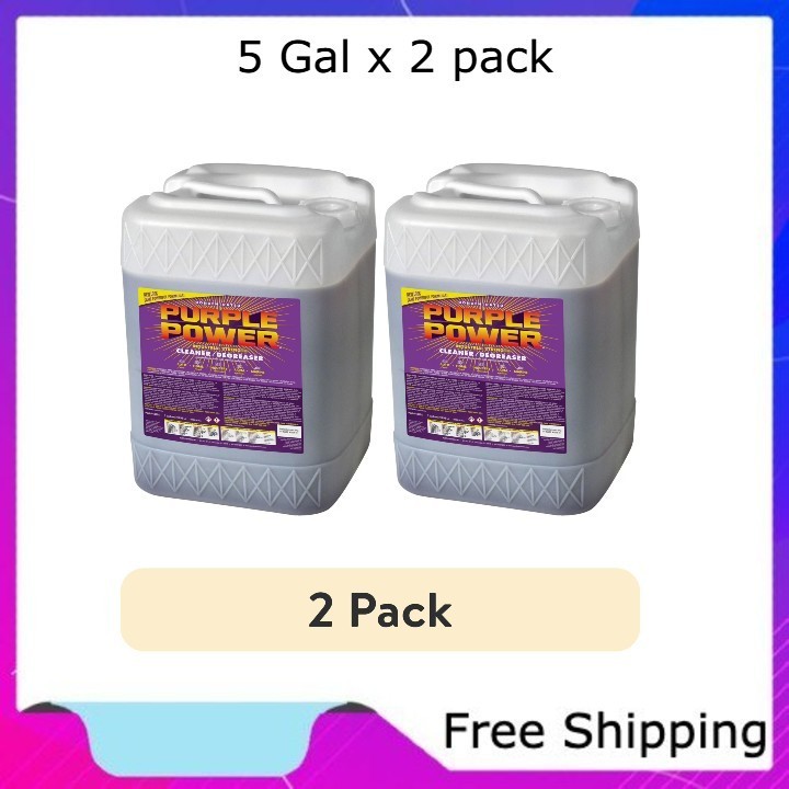 (2 pack) Purple Power Industrial Strength Cleaner and Degreaser, 5 Gallon