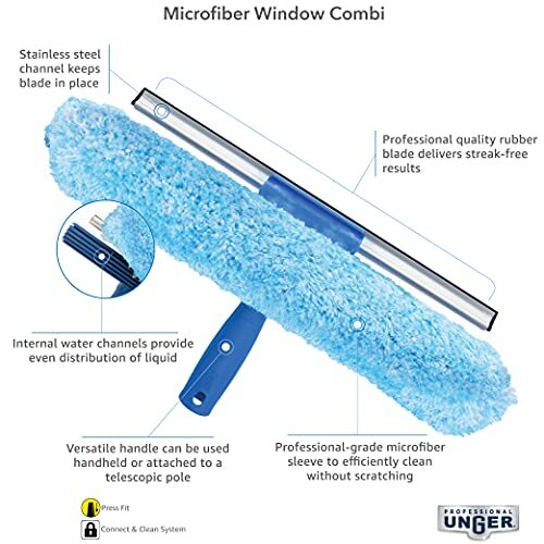 Unger Professional Window Cleaning Tool: 2-in-1 Assorted Sizes , Styles