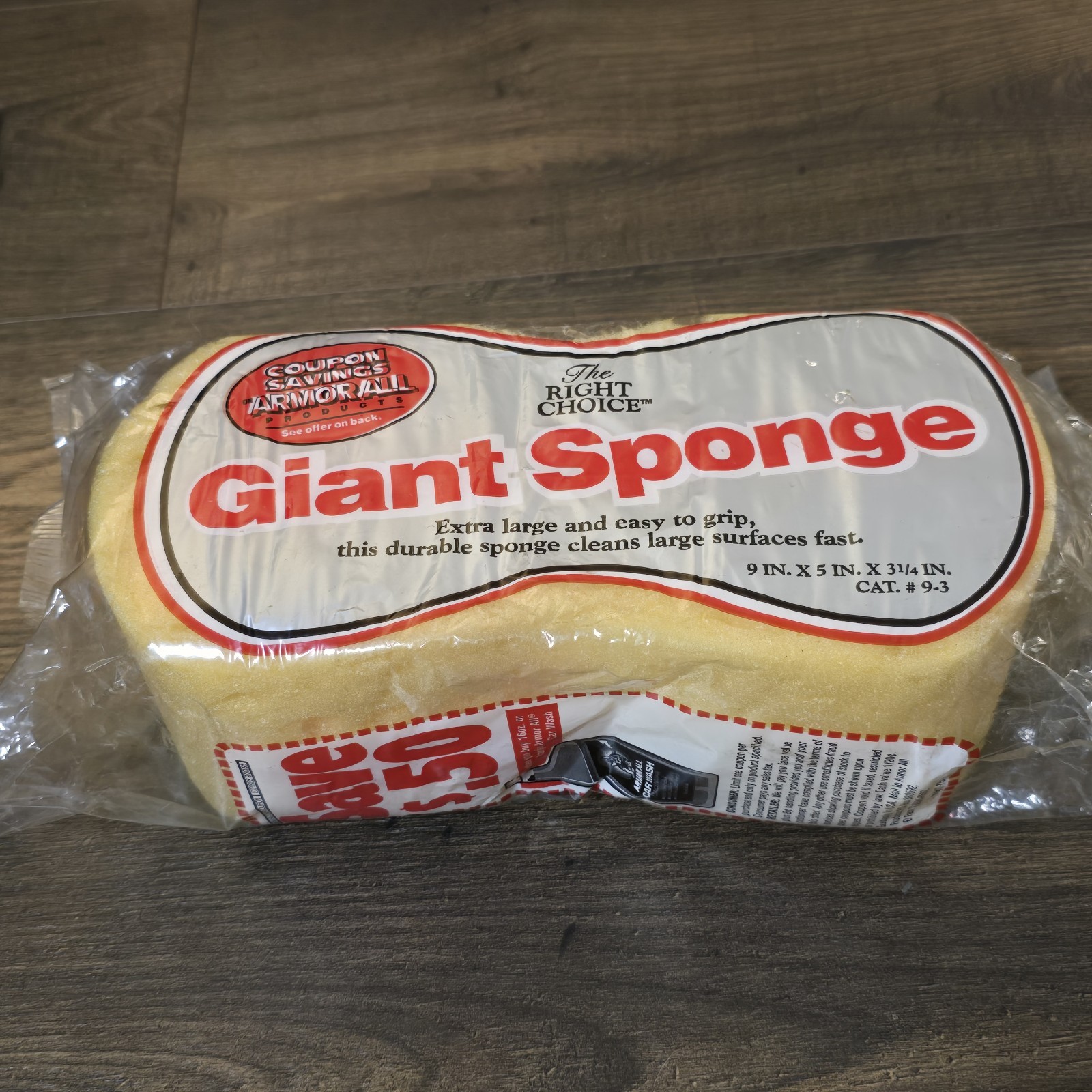 Clean-Rite Giant Bone Sponge Auto House Vintage 1990s USA sealed New Old Stock