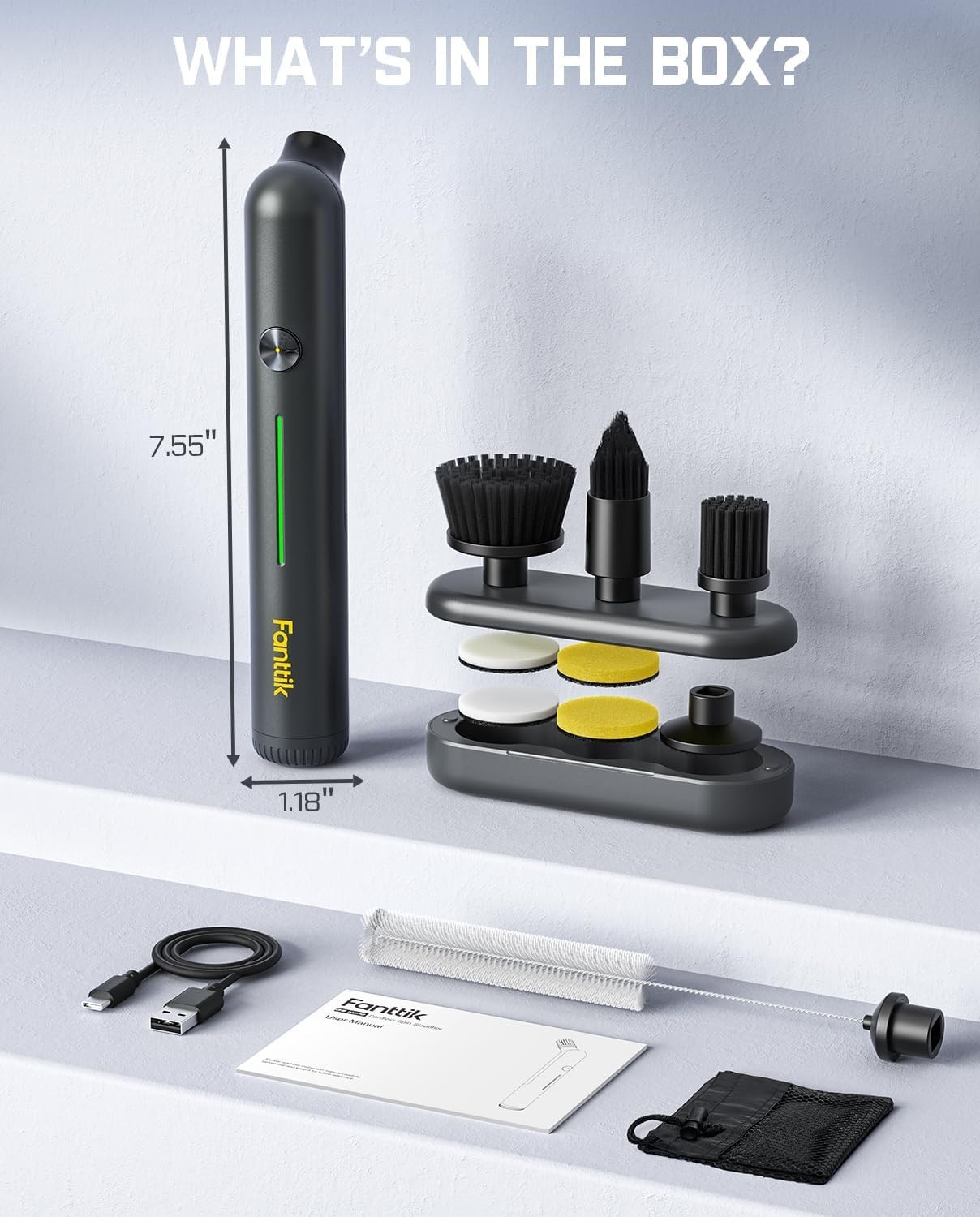 FanttikFanttik Cordless Spin Scrubber with NeoPulse Motor, IPX7 Waterproof Grou