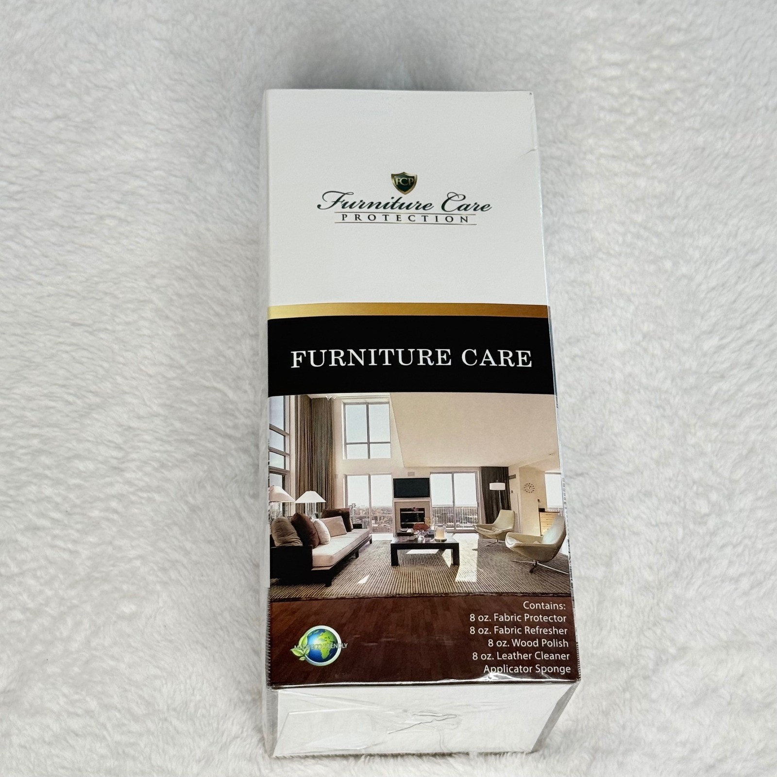 Furniture Care Protection Kit Fabric Leather Wood Cleaner Polish FCP-8887054001