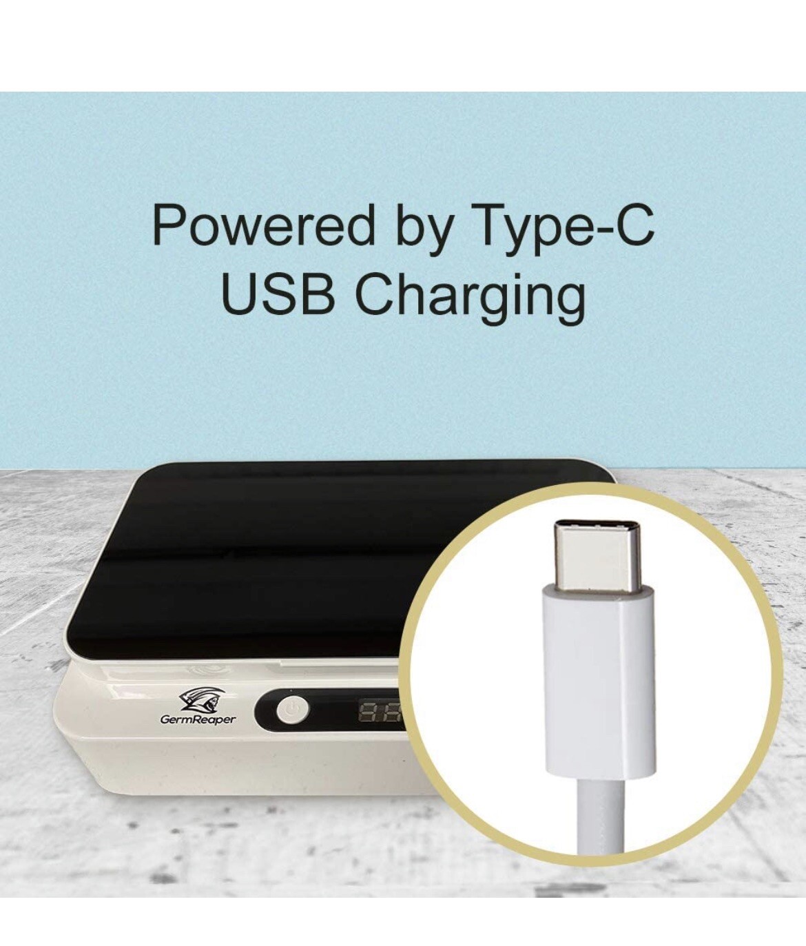 GermReaper UV Sanitizing Box To Kill Germs Clean Phone, Headphones, And Tools