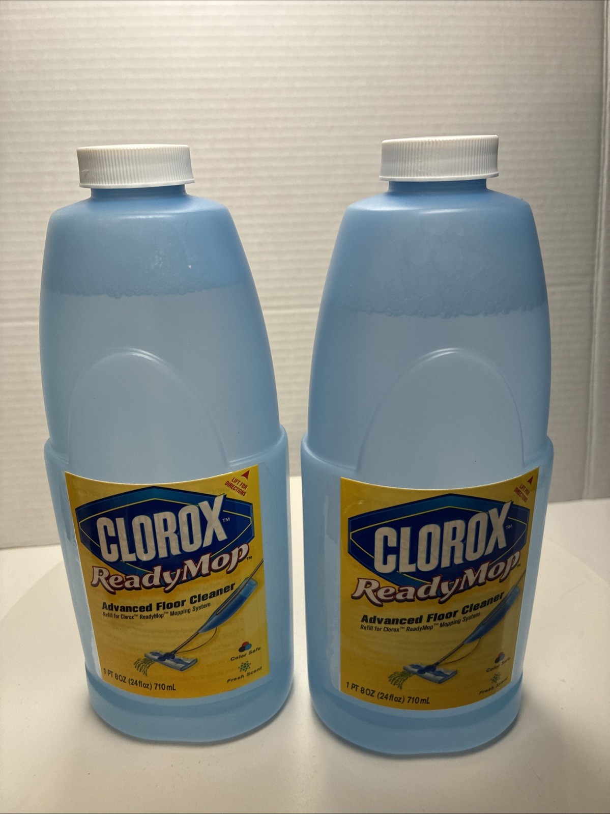 Clorox Ready Mop Advanced Floor Cleaner Refill Bottles 24 oz Each Lot of 2 Fresh