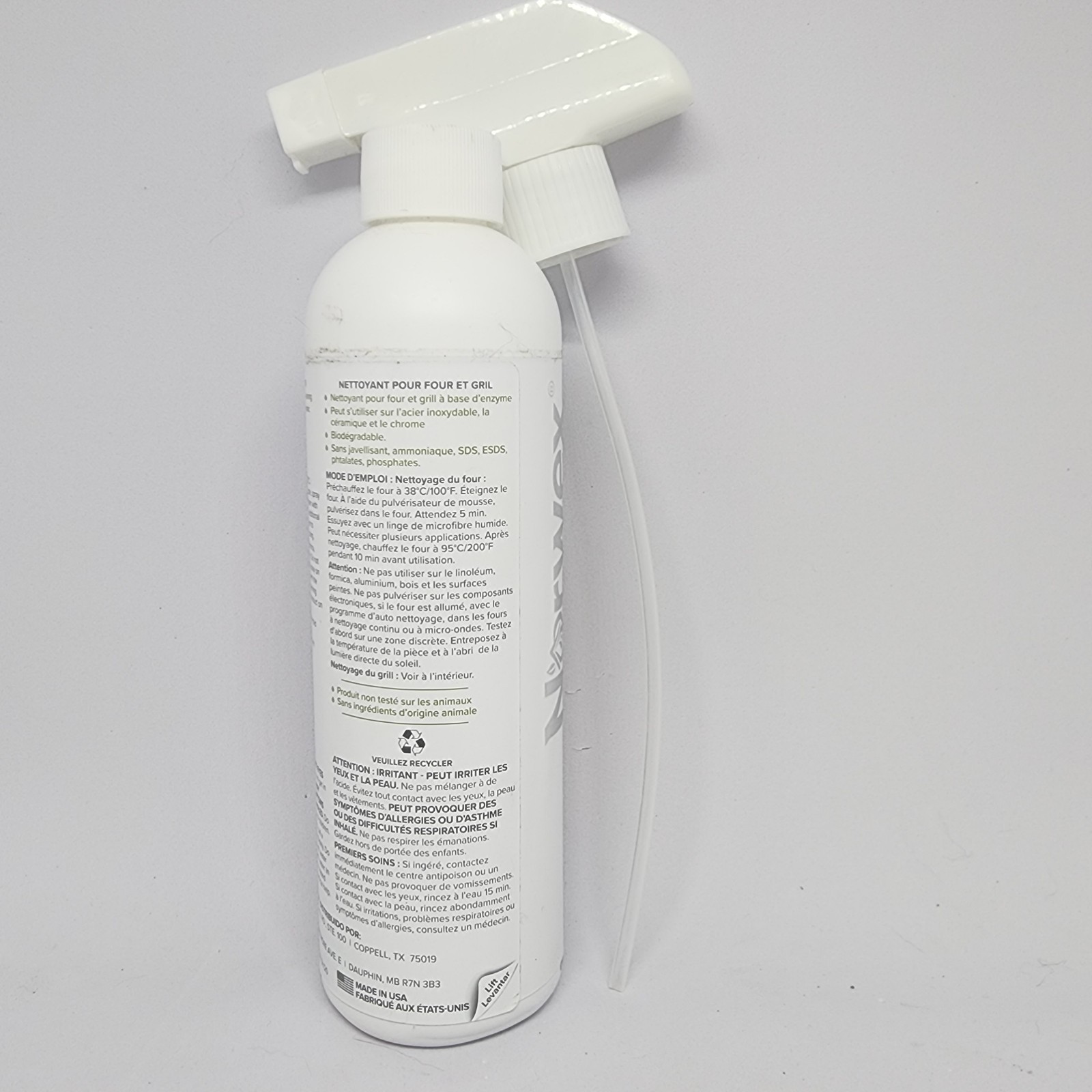 Norwex Oven and Grill Cleaner 1102- WITH Spray Nozzle 355ml 12 OZ FOUR Et Gril..
