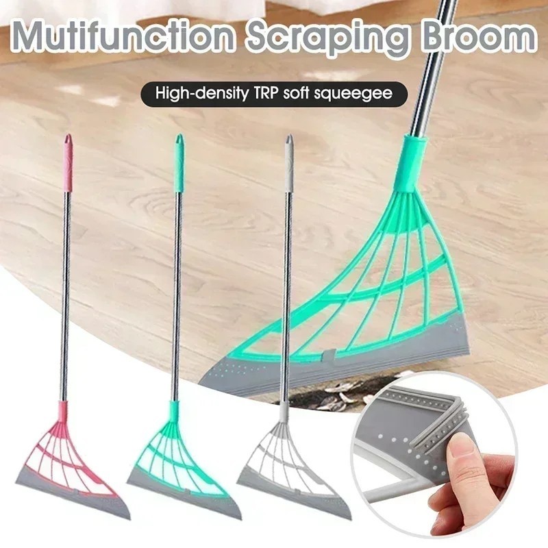 Surface Lightweight Silicone Broom, Squeegee, Pet Hair Remover, Indoor Cleaning