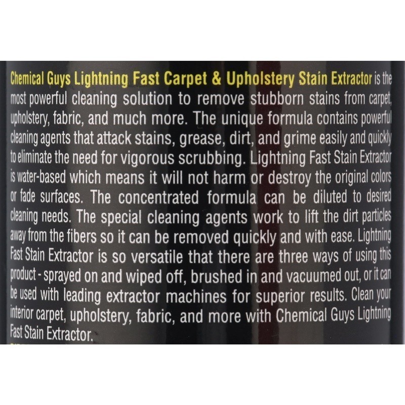 Lightning Fast Carpet Upholstery Stain Extractor Cleaner 16oz Super Powerful New