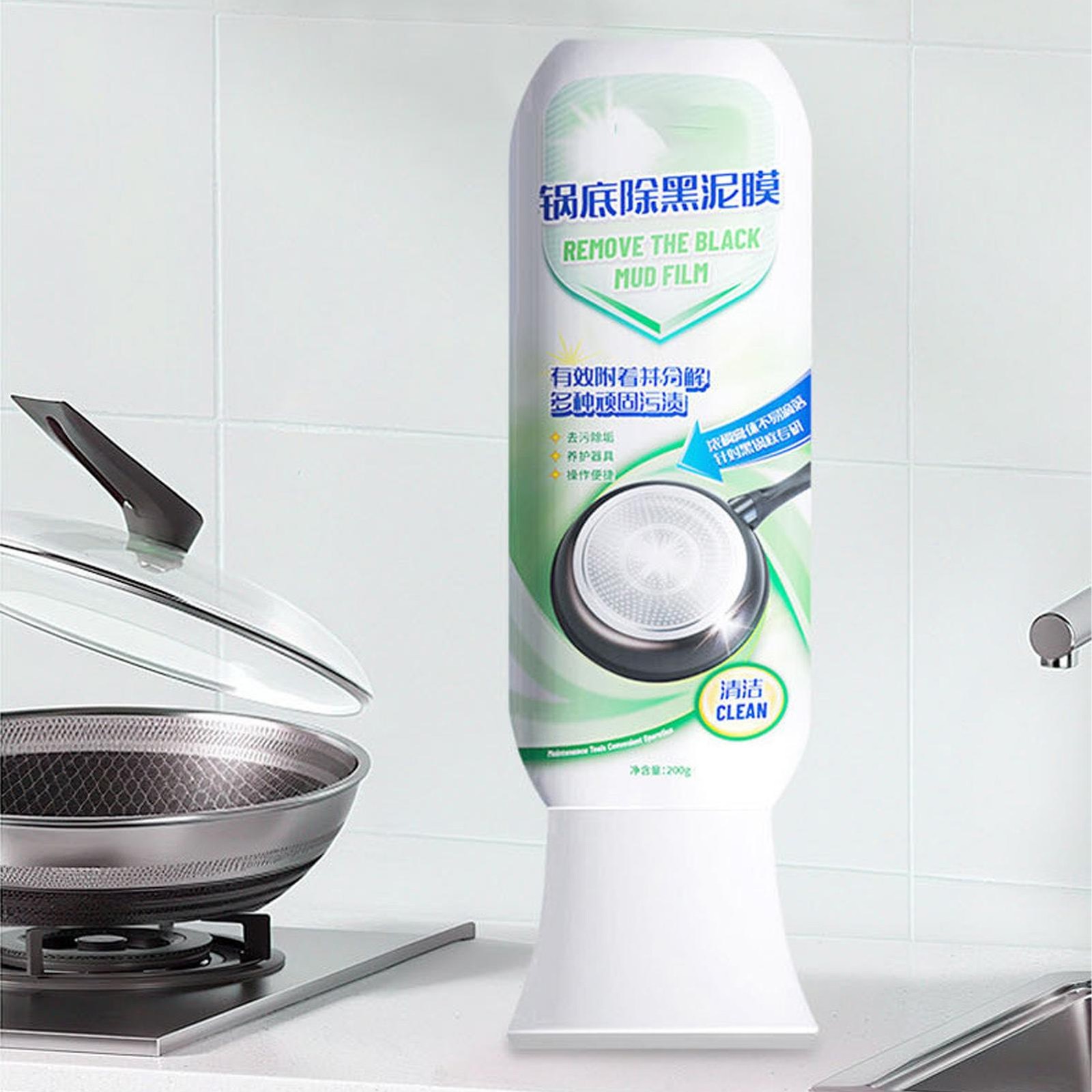 Pot Cleaner for Bottom of Pans 200g Powerful Heavy Duty Degreaser Scrub