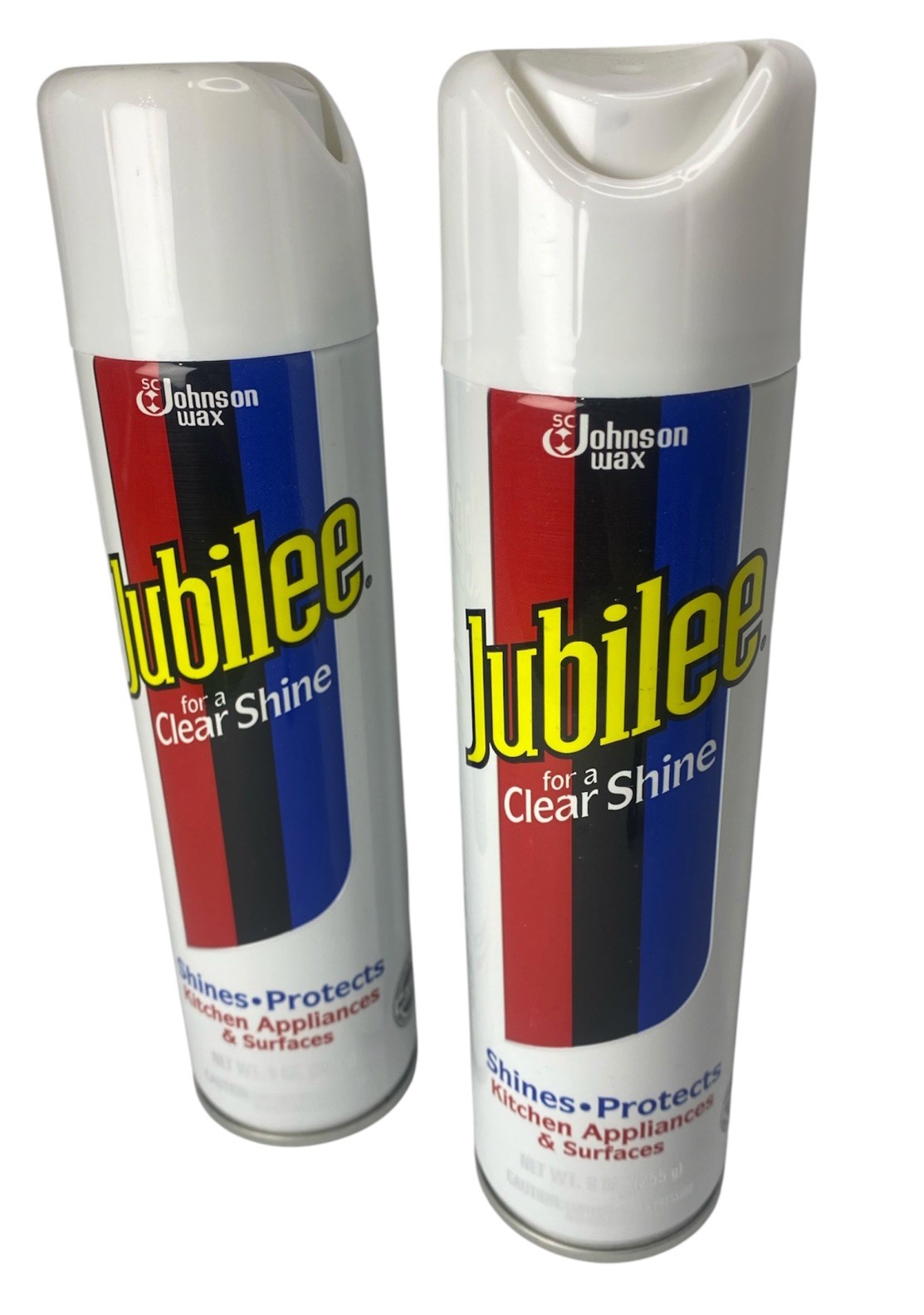 VTG Jubilee Clear Shine Johnson Wax Kitchen Appliance Polish Surface Set of 2