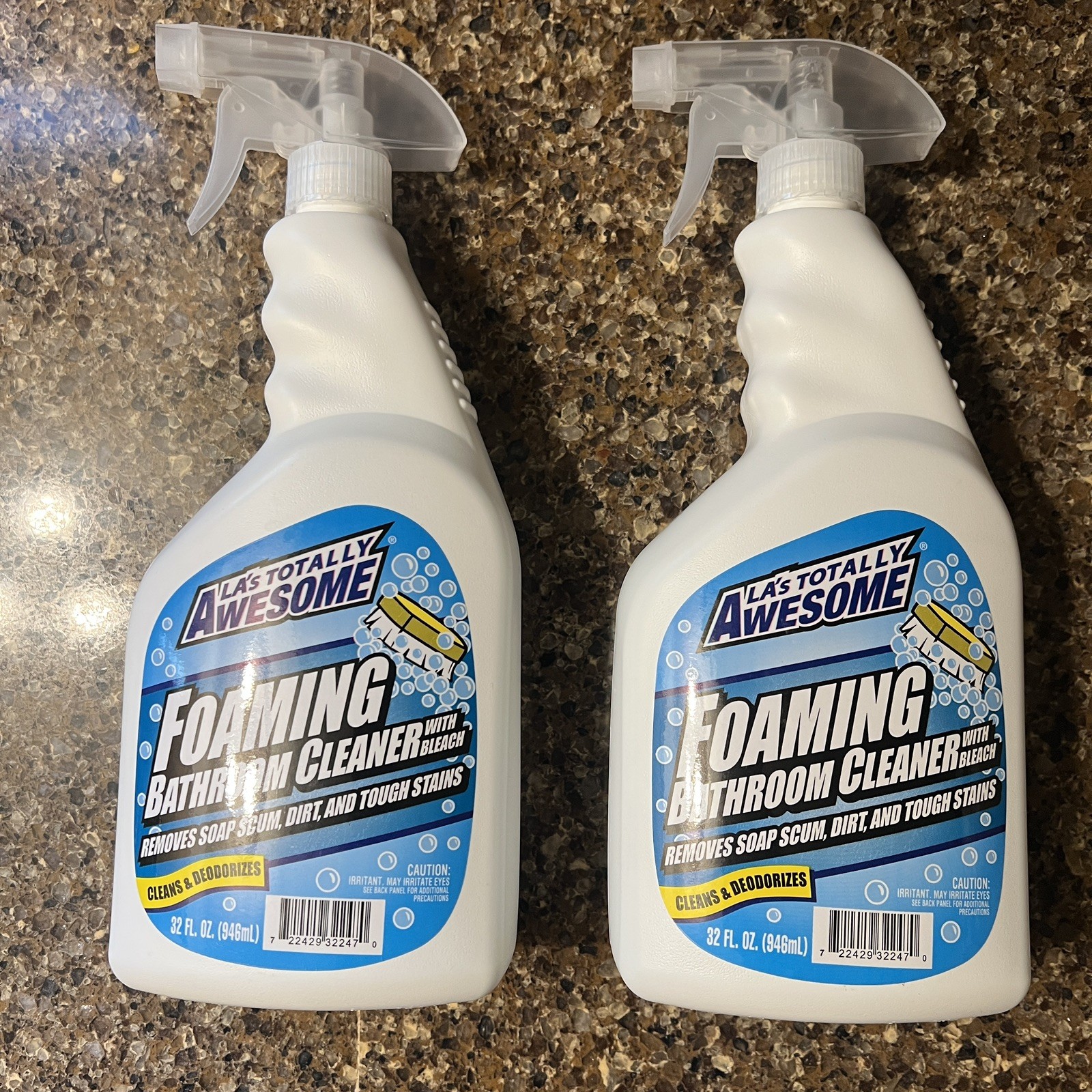 Pack of 2 -LA’s Totally Awesome Foaming Bathroom Cleaner (32 Fl Oz)
