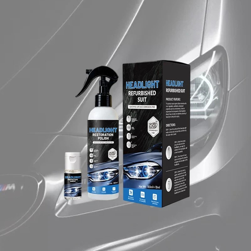 Automotive Headlight Restoration Kit,Headlight Cleaner For Oxidized,Yellowed