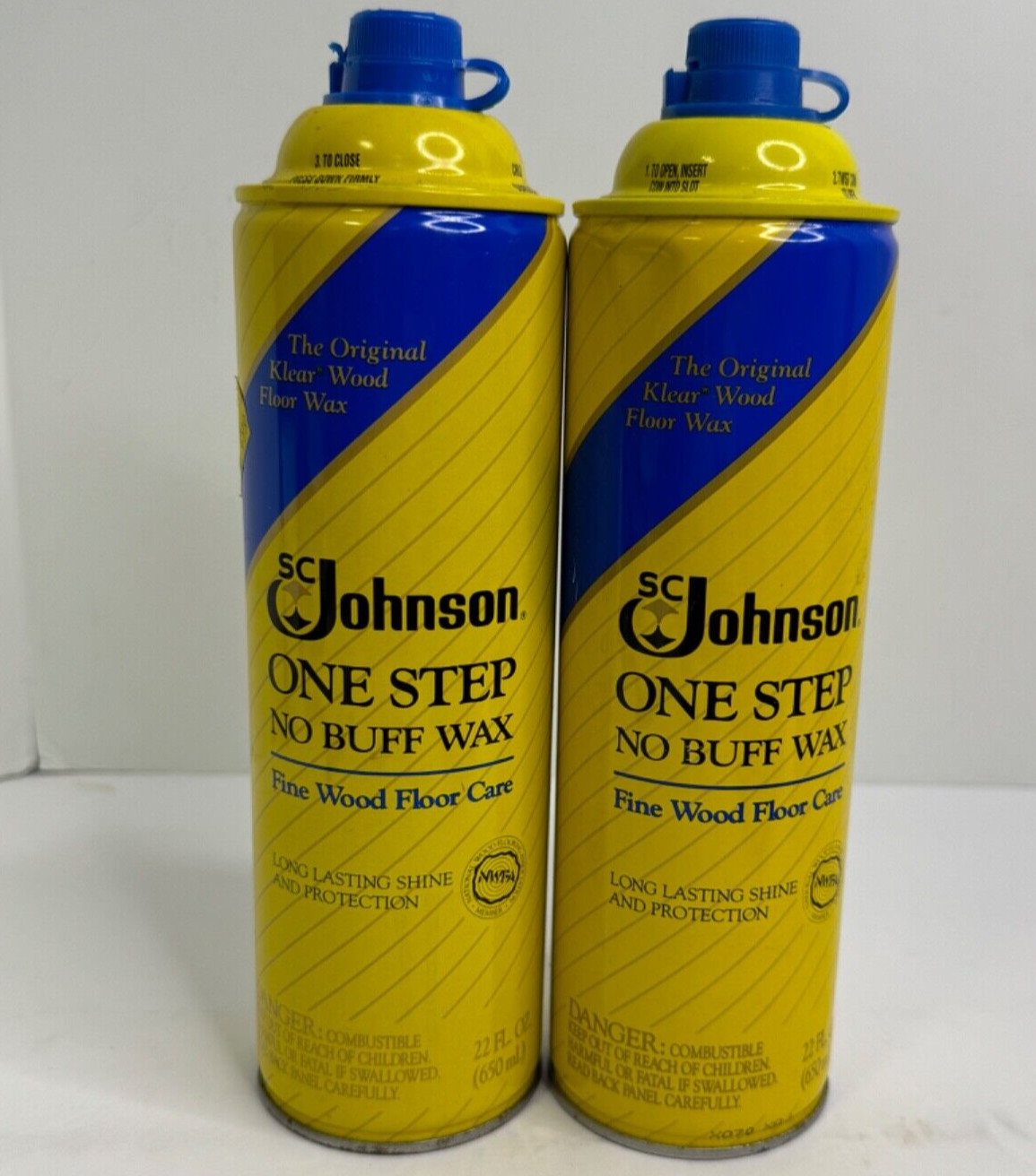 SC Johnson One Step No Buff Wax Fine Wood Floor Care 22 FlOz Discontinued READ B