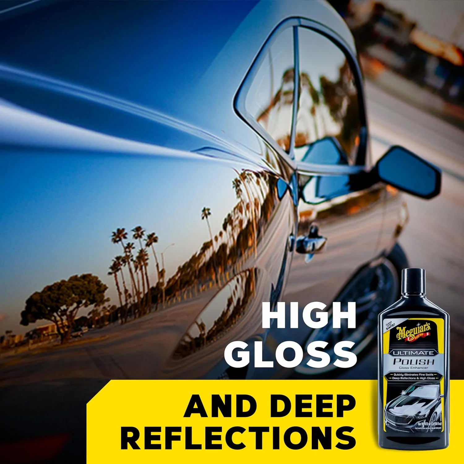 Meguiar’s Ultimate Polish – High-Gloss Polish for a Show Car Shine – Permanently