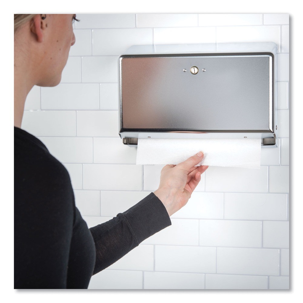 San Jamar T1950XC Mini C-Fold/Multifold Towel Dispenser – Chrome New