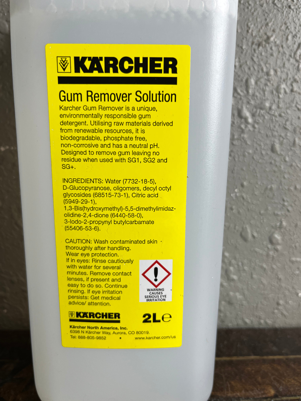 Karcher Professional Gum Remover Solution 2 Liters Exp 10/2027