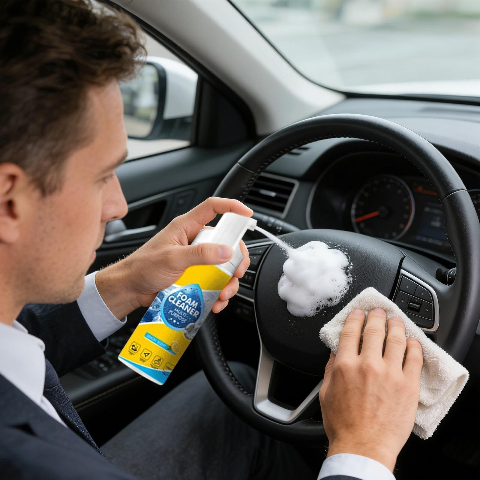Multi-Enzyme Foam Cleaner,All-Purpose Deep Cleaning Spray For Car,Kitchen,Sofa