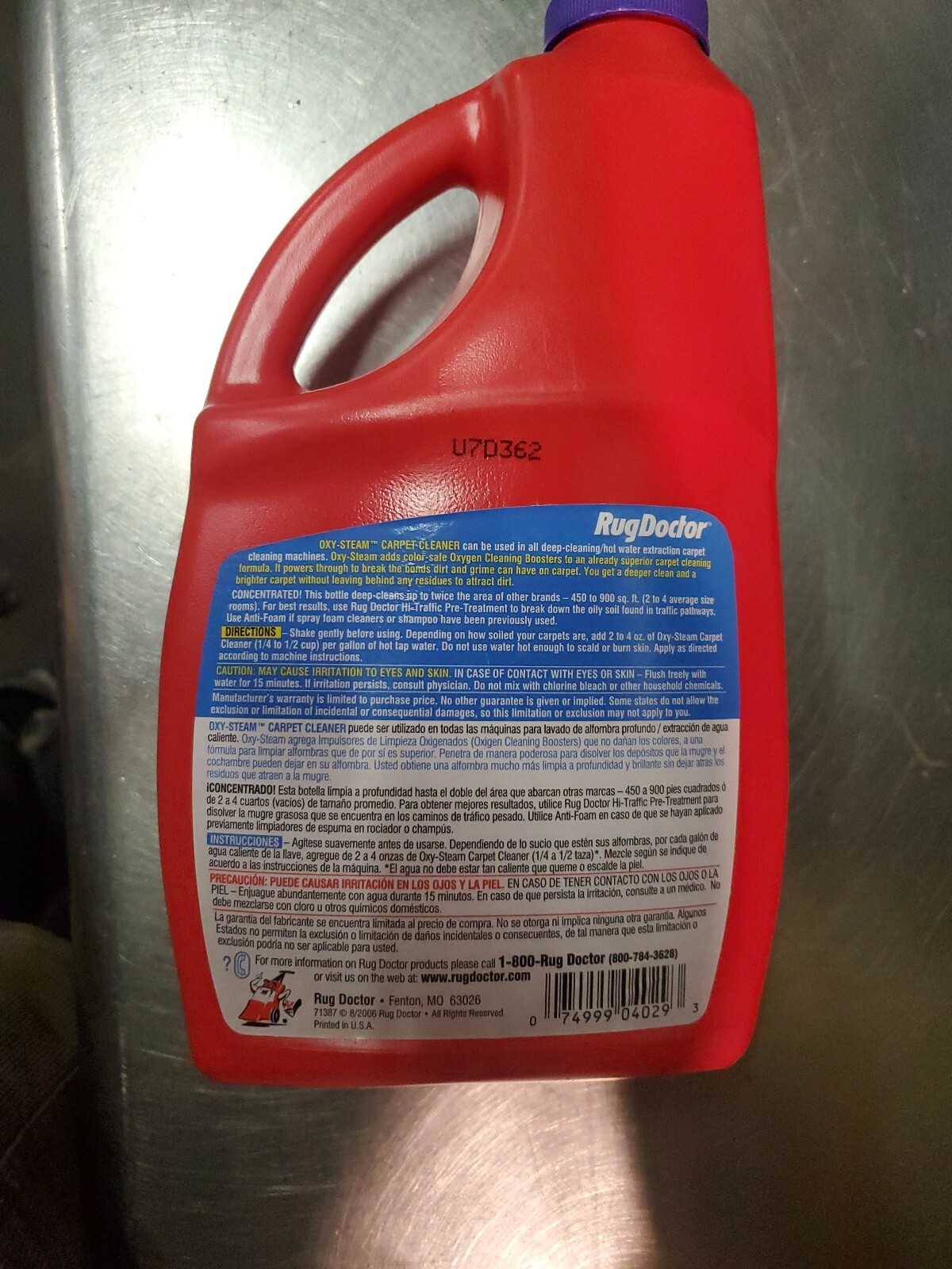 RUG DOCTOR Carpet Shampoo NEW OXY-STEAM 48 OZ ea. USA shipper. Volume Discoun