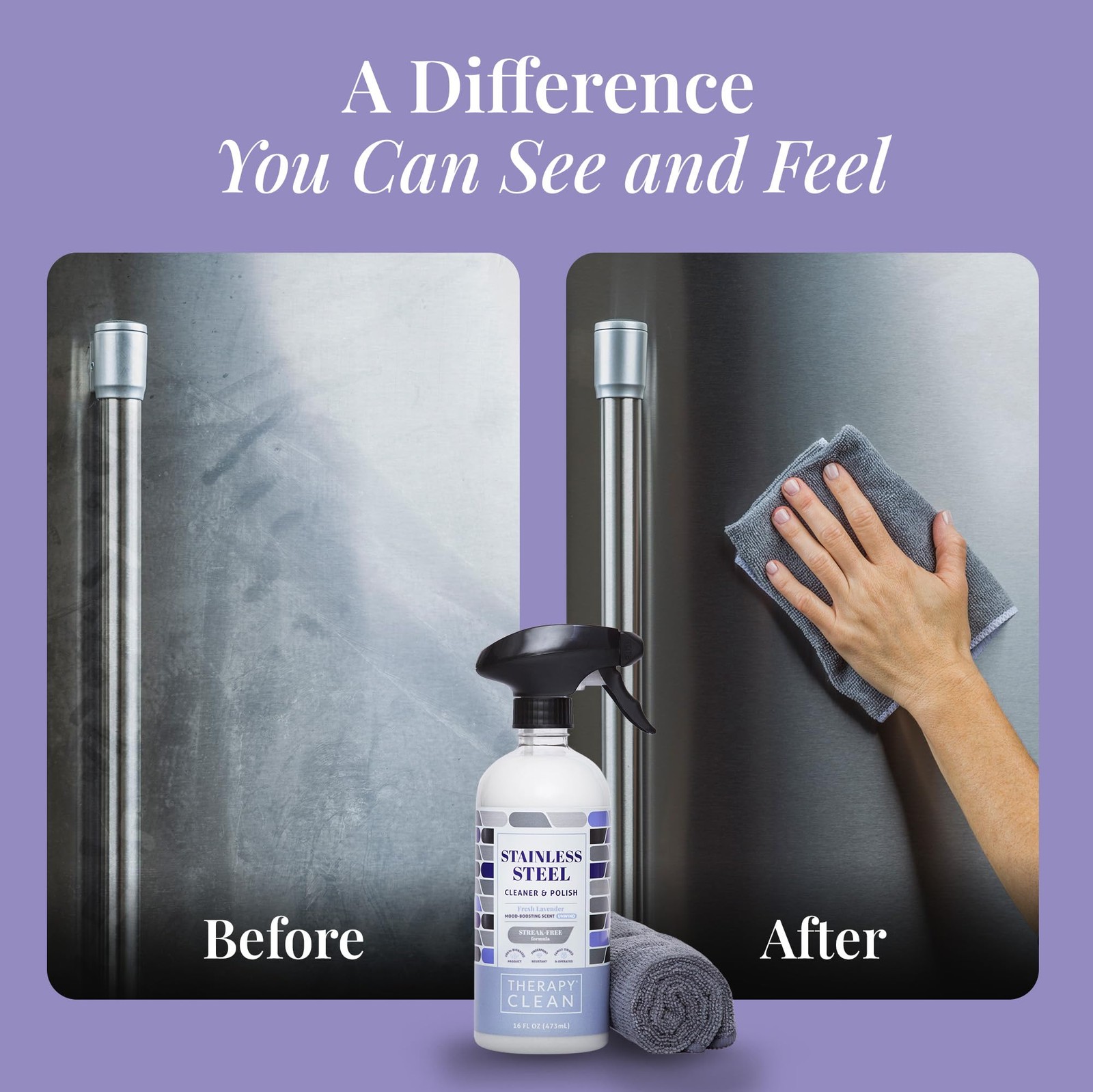 Stainless Steel Cleaner and Polish 100% USDA Biobased, Fingerprint and Residu…