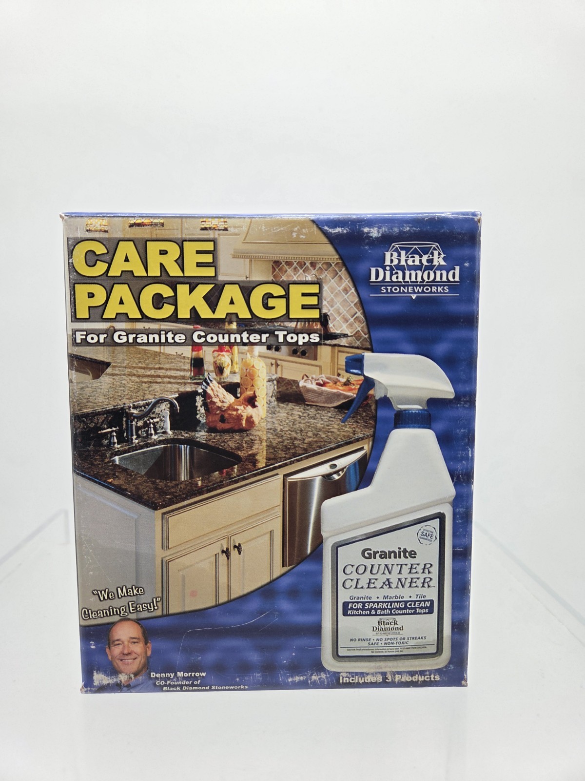 New Black Diamond Stoneworks Granite Marble Tile Cleaner 3 Bottle Set