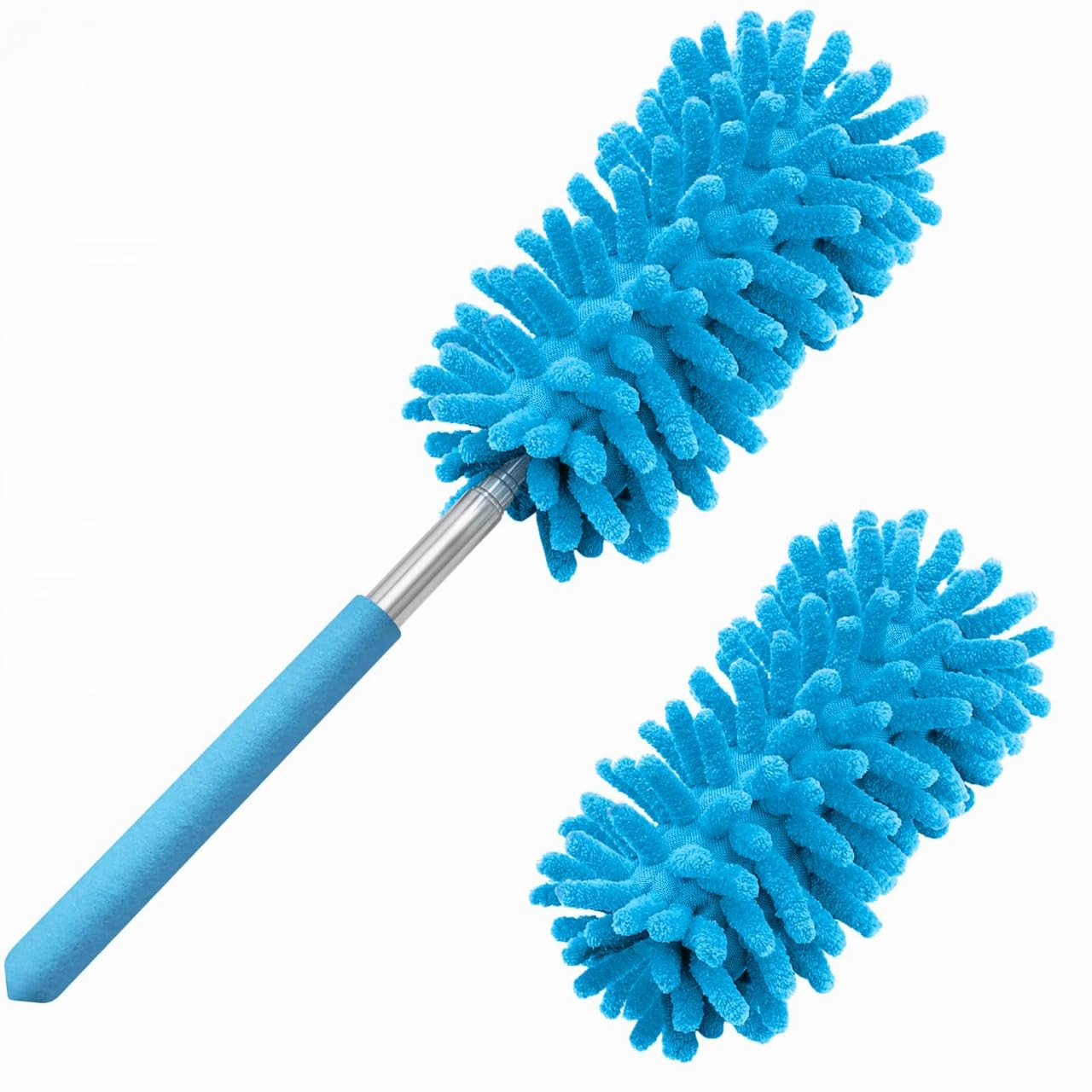 Microfiber Duster for Cleaning, Hand Washable Dusters with 2pcs Replaceable M…