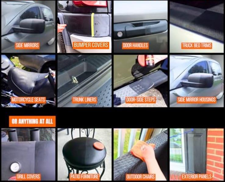 Plastic Restorer for Cars & Faded Household Items– Deep Shine for Faded