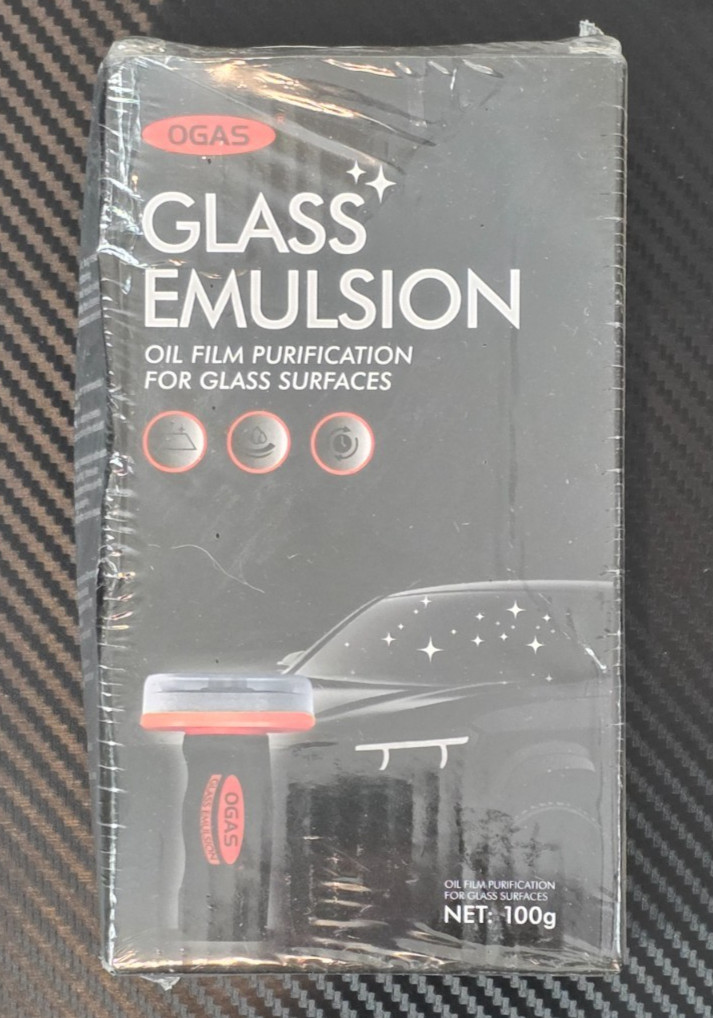 OGAS Glass Emulsion Cleaner Oil Film Remover Guard Car Windshield Polish 100g
